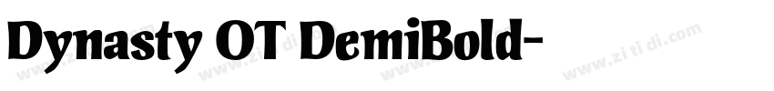 Dynasty OT DemiBold字体转换